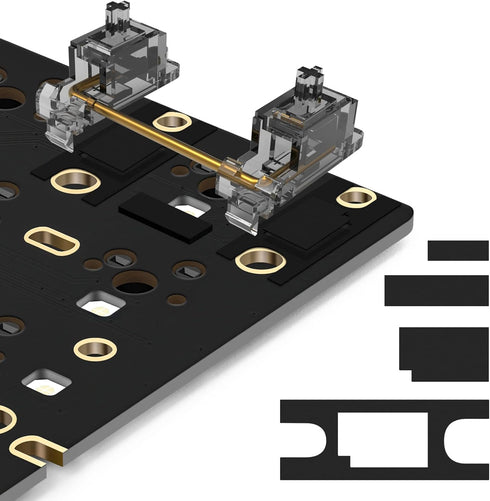 YIMAGUJRX Keyboard Stabilizer Pads Films Kits, PCB Stabilizer Poron Pads Stem Films for Custom Gaming Keyboards(60 Pcs)