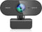 QMKKX 2K Webcam for pc with Microphone,Privacy Cover Slider Streaming Web cam for