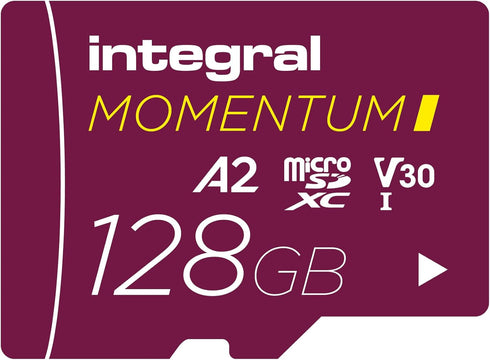 Integral Momentum I 128GB microSDXC Card - Up to 210MB/s Read, 180MB/s Write,
