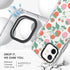 MOSNOVO Clear Shockproof TPU Case for iPhone 12 & 12 Pro, Buffertech 6.6 ft Drop Impact, Strawberry Garden Design