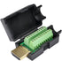 Oiyagai HDMI Solderless Male Quick Connector - Port Terminal Solderfree Breakout Connector Board with Case Accessories