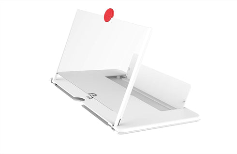 New Generation Screen Amplifier Magnifier, 3D HD Video and Gaming Phone Projector with Foldable Phone Stand, Supports
