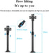TIKATARER 3D 15. 5 24 Inches Holographic Projection Bracket, Advertising Hologram Fan Hologram Fan Desktop Stand