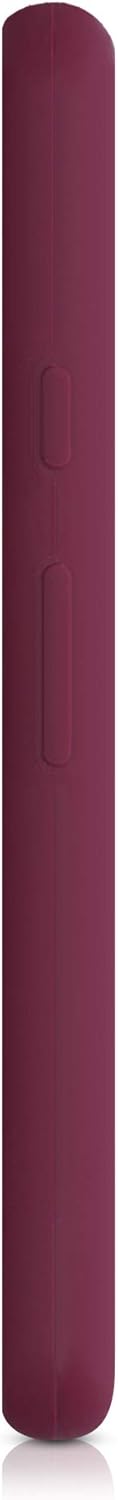 kwmobile Case Compatible with Google Pixel 4a, TPU Silicone Phone Cover with Soft Finish - Rhubarb Red