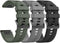 ANCOOL 22mm Soft Silicone Watch Bands for Fenix 5/6/7, Compatible with Garmin Fenix 5 Plus/6 Pro/8 47mm/7 Pro (Black,