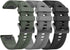 ANCOOL 22mm Soft Silicone Watch Bands for Fenix 5/6/7, Compatible with Garmin Fenix 5 Plus/6 Pro/8 47mm/7 Pro (Black,
