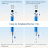ChaoQ 2-in-1 6pcs Stylus Pen for Touchscreen, High Sensitivity and Precision Stylus Pens for iPad iPhone Android