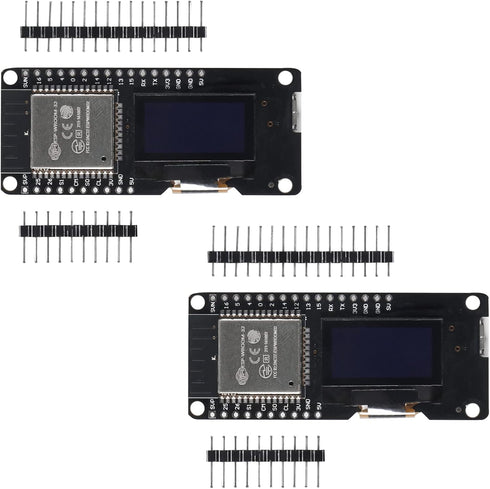 AITIAO 2PCS 0.96" OLED ESP32 ESP32 Display 2.4GHz WiFi Bluetooth Dual Mode Development