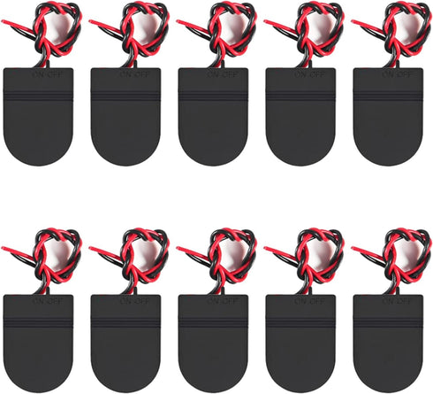 AEDIKO 10pcs CR2032 Battery Holder Coin Cell Battery Holders 1x CR2032 Battery Holder