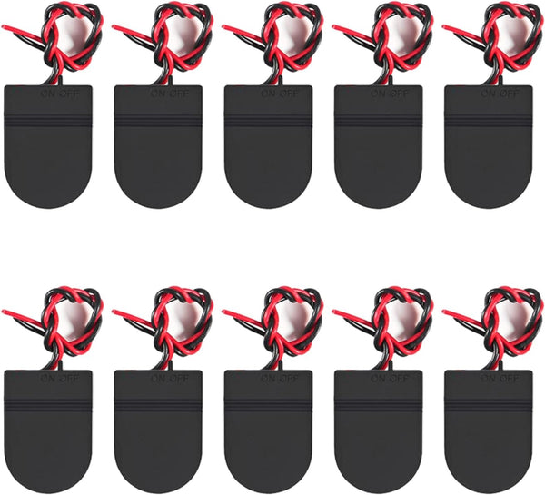 AEDIKO 10pcs CR2032 Battery Holder Coin Cell Battery Holders 1x CR2032 Battery Holder