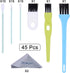 45 Pcs Cell Phone Cleaning Kit, Wisdompro USB Charging Port Cleaner and Headphone Jack Brush Tool Set Compatible with iPhone, iPad, Airpod, Laptop and Other Electronics