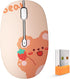 Cute Bluetooth Mouse, 2.4 GHz Wireless Mice with USB Receiver for Laptop and iPad (Kerry Bear)
