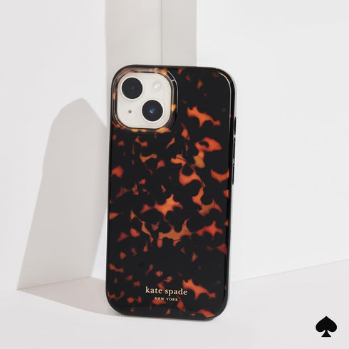 Kate Spade New York Tortoiseshell iPhone 15/14/13 Case, Compatible with MagSafe