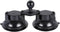 Dual Suction Cup Base with 1" Ball, Heavy Duty 2 Suction Car Mount Base Compatible with RAM Mounts and Other B Size