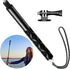 Uelkr 45" Insta360 X4 X5, 1/4" Invisible Selfie Stick for Extension Monopod Pole with Adapter for DJI GoPro, Action