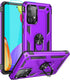 Samsung A52 Case, Galaxy A52 Case with HD Screen Protector, Military-Grade Ring Holder Kickstand, Purple
