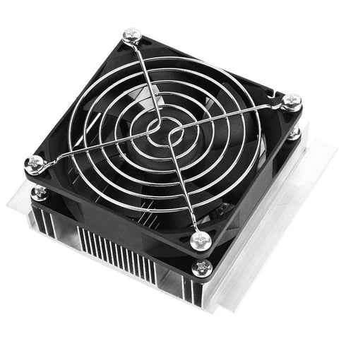 12V Semiconductor Refrigeration Module with Fan, DIY Cooling Device Peltier Cold Plate Cooler