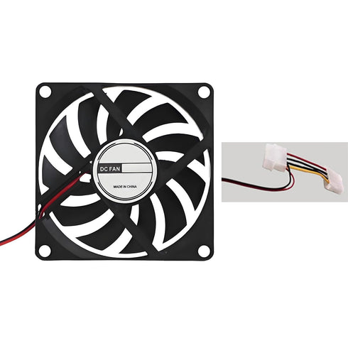 DUJVCZB FDCB8010B12 8010 4Pin 2Wire 12V 80mm 80mm 10mm Dual Ball Bearing Quiet Computer Case Fan DC x x High Speed