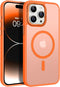 BENTOBEN iPhone 14 Pro Case - Slim Fit Shockproof, Translucent Matte, Magsafe Compatible, Orange, for 6.1" iPhone 14