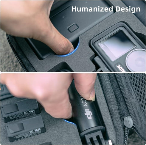 SUREWO Waterproof Carrying Case for DJI Action 4, Travel Portable Bag Compatible with Osmo Action 4/3 Accessories