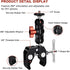 Super Clamp Camera Mount with Double Ball Head Adapter - Compatible with Canon Nikon DSLR, Gopro, LED Lights, Ronin-M/MX, Freefly MOVI - 360° Rotation - 1/4"-20 & 3/8"-16 Threaded Holes