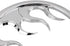1 Pair Front Chrome Motorcycle Flame Speaker Grill Accent Trim Cover for Harley Touring Electra Street Glide Ultra