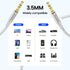 MOSWAG 3.28FT/1Meter 3.5mm Audio Aux Jack Cable, Male to Male Aux Cord, Nylon Braided for Phones, Speakers, Tablets