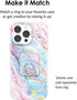Velvet Caviar Cell Phone Ring Holder - Finger Ring & Stand for iPhone, Galaxy, Most Cases (Moonstone Holographic)