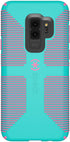 Speck Products Compatible Phone Case for Samsung Galaxy S9 Plus, Candyshell Grip, Caribbean Blue