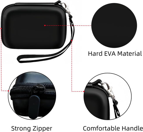 Carrying & Protective Case for Digital Camera Compatible with Kodak Pixpro, Canon PowerShot, Sony DSCW