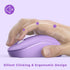 Seenda Purple Keyboard and Mouse Combo, Wireless Full Size 2.4GHz Silent USB Wireless Keyboard Mouse for Windows,