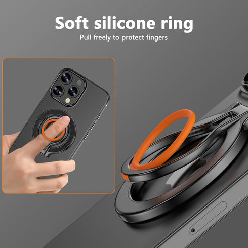 Sidpro 17 16 15 14 13 12, Magnetic Phone Grip Holder for MagSafe Ring Stand Holder Adjustable Kickstand for iPhone Pro