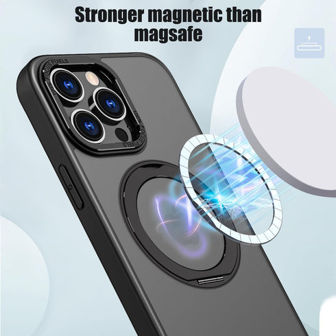 iPhone 13 Pro Case 6.1'', MIL-Grade Dual Layer Shockproof Full Protective Case with Built-in Stand & Rotating Ring