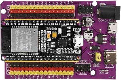 HiLetgo 3pcs ESP32 ESP32S Expansion Board, ESP32-DevKitC-32, ESP-WROOM-32, Micro USB & USB C/Type-C Dual USB WiFi