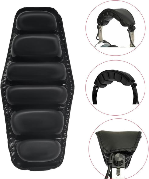 GA Headphone Headband Head Pad Kit Cover Padding Replacement with Thick Cooling Soft Cooling Foam for General Aviation Pilot Headset(Black)