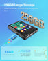 Tokemisc MP3 Player with Bluetooth 5.3, 16GB Full Touchscreen, Kids Portable Music Device, FM Radio, E-Book, Earphones