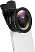 Phone Camera Lens, Professional Attachment Universal Clip on Cell Phone Photography Kit, 0.45X Wide Angle 12.5X Super