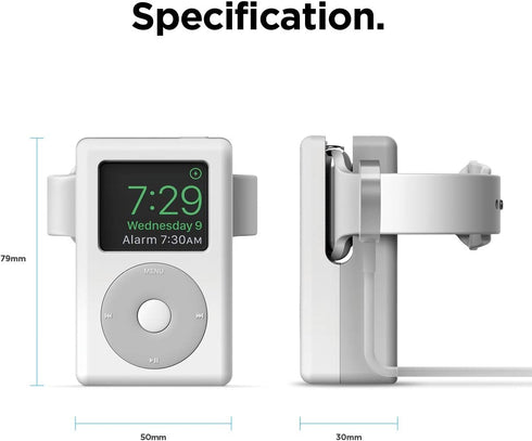 elago W6 Apple Watch Stand Compatible with iWatch Series 1-10 (46mm, 45mm, 44mm, 42mm, 41mm, 40mm, 38mm)