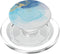 Elegant Blue Marble-Look White Golden PopSockets PopGrip for MagSafe