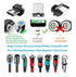 Magnetic Charging Cables 3in1, 540° Rotation Cable Sets for Smartphones (0.6ft+6.6ft), Black, 6pcs