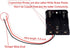 LampVPath (Pack 3 3 3 of AA Battery Holder with Leads, AA Battery Holder with Wires