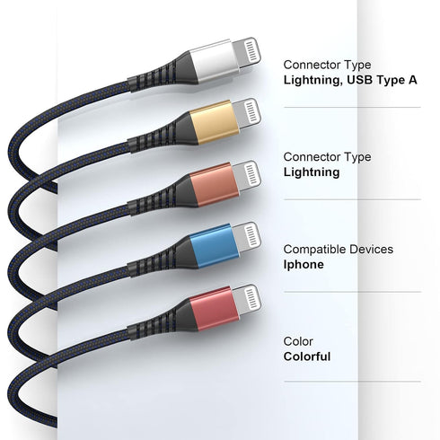 Short 12inch iPhone Charger Cable, Apple Certified Fast Charging Cord for iPhone 11/11Pro/11Max/X/XS/XR/XS Max