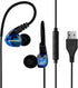 USB Earbuds with Microphone for PC Laptop, 6.5Ft Wired Headphones for Gaming, Work Calls, Over Ear Earphones