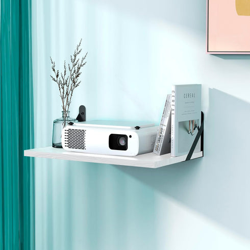DAWASAPAT Projector Wall Mount Shelf, Floating Projector Shelf for Wall, Router/Cable Box/Router
