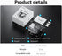 TELESIN Waterproof Case for DJI Action 4/3 Camera Accessories, Anti-fog Underwater Housing Shell Cage