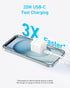 Anker Charger, 2-Pack 20W Fast Charger with Foldable Plug and USB-C to C Cables, for iPhone 15/15 Plus/15 Pro/15 Pro
