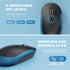 Wireless Keyboard and Mouse, Vssoplor 2.4GHz Rechargeable Compact Quiet Full-Size Keyboard and Mouse Combo, Sapphire