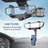 Rear View Mirror Phone Holder, 360° Rotatable + Retractable Universal Multifunctional Phone Mount for All Cars