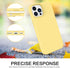 BENTOBEN Soft Silicone Gel Rubber Bumper Case for iPhone 13 Pro 6.1", Shockproof Protective Cover, Yellow