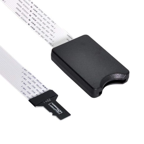 xiwai Micro-SD TF Memory Card Kit, Male to SD Female Extension Soft Flat FPC Cable Extender 25cm